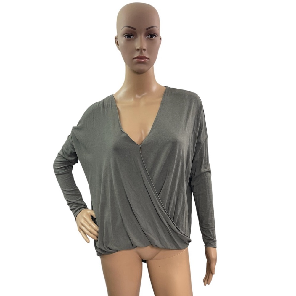 Excuse Me I Have To Be Awesome Women’s Size S Long  Sleeve V Neck Blouse Hi Low